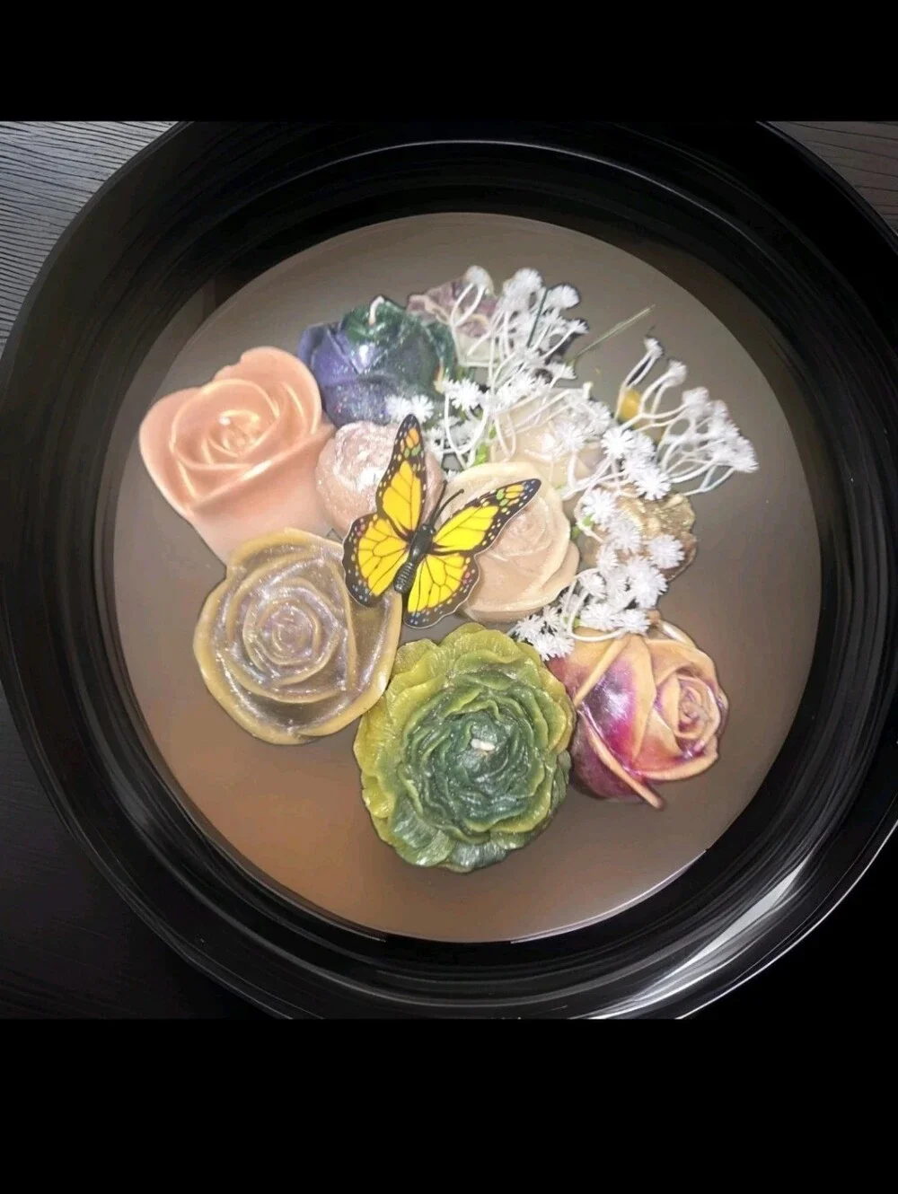 Stunning Realistic Dozen  Wax Candles Bouquet